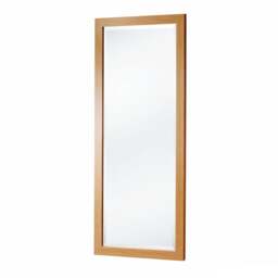 Yearn Simple Oak Effect Bevelled Wall Mirror - thumbnail 1