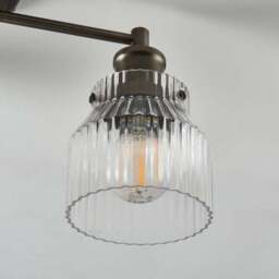 Tobias Art Deco 3 Light Semi Flush Ceiling Light - thumbnail 3