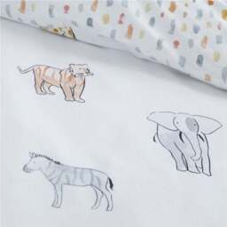 Bianca Zoo Animals 100% Cotton Duvet Cover and Pillowcase Set - thumbnail 3