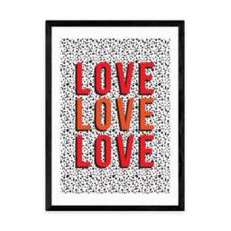 East End Prints Love Love Love Print by The Native State - thumbnail 2
