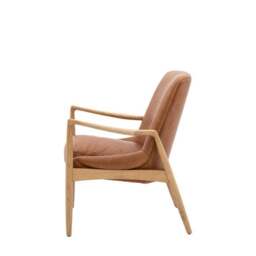 Callar Leather Chair With Arms - thumbnail 6