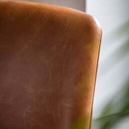 Callar Leather Chair With Arms - thumbnail 2