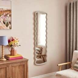 Cleo Wiggle Rectangle Full Length Wall Mirror - thumbnail 1