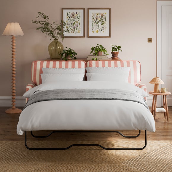 Beatrice II Woven Stripe 3 Seater Sofa Bed - image 1