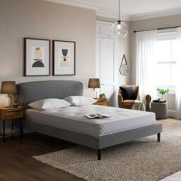Modern Curve Textured Weave Bed - thumbnail 1
