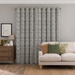 Alora Chenille Thermal Eyelet Curtains - thumbnail 4