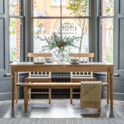 Elda 6-10 Seater Rectangular Extendable Dining Table - thumbnail 1