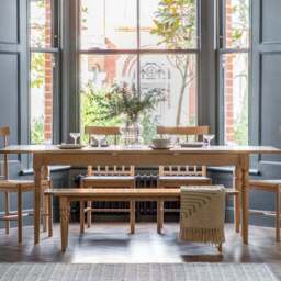 Elda 6-10 Seater Rectangular Extendable Dining Table - thumbnail 2