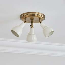 Wybridge 3 Light Semi Flush Spotlight - thumbnail 1