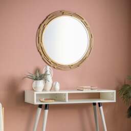 Madeira Art Deco Round Wall Mirror - thumbnail 1