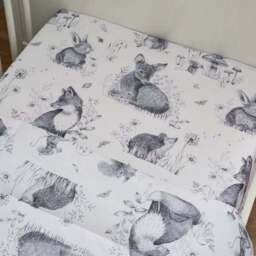 Sketched Woodland 100% Cotton Cot 4 Tog Quilt - thumbnail 4