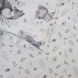 Sketched Woodland 100% Cotton Cot 4 Tog Quilt - thumbnail 3