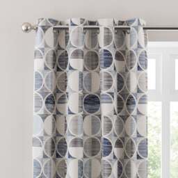 Cai Circle Jacquard Eyelet Curtains - thumbnail 1