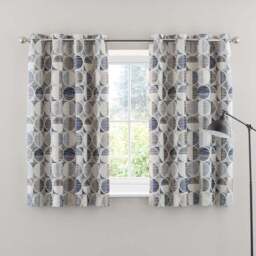 Cai Circle Jacquard Eyelet Curtains - thumbnail 5