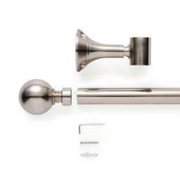 Ashton Metal Bay Curtain Pole - thumbnail 2