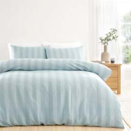 Dixon Waffle 100% Cotton Duvet Cover & Pillowcase Set - thumbnail 1