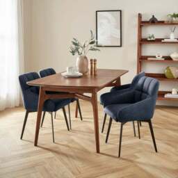 Jase Swivel Dining Chair, Faux Leather - thumbnail 2