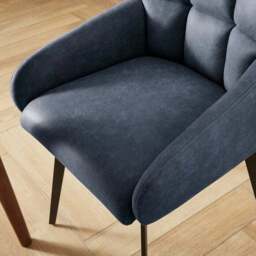 Jase Swivel Dining Chair, Faux Leather - thumbnail 4