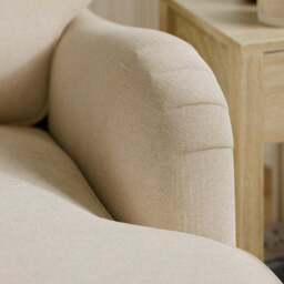 Beatrice II Faux Linen Fixed Loose Cover Snuggle Chair - thumbnail 4