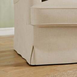 Beatrice II Faux Linen Fixed Loose Cover Snuggle Chair - thumbnail 5