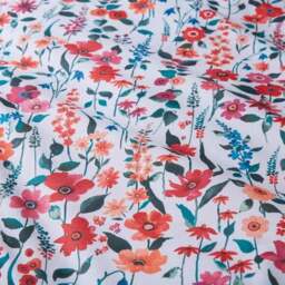 Meadow Floral Polycotton Duvet Cover & Pillowcase Set - thumbnail 4