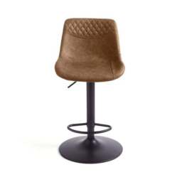 Walden Height Adjustable Bar Stool, Faux Leather - thumbnail 6