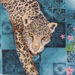 Paoletti Majorelle Leopard Indoor Outdoor Rug - thumbnail 2