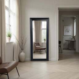 Yearn Diamont Framed Bevelled Full Length Wall Mirror - thumbnail 3