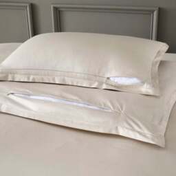 Hotel Cotton Sateen 400 Thread Count Oxford Pillowcase Pair - thumbnail 2