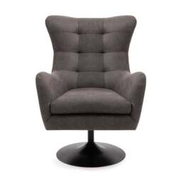 Roan Microsuede Swivel Chair - thumbnail 2