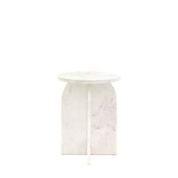 Amora Solid Marble Side Table - thumbnail 3