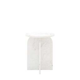 Amora Solid Marble Side Table - thumbnail 4