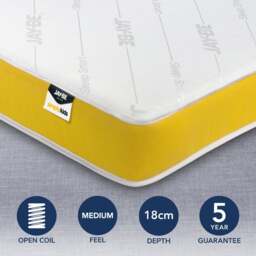 JayBe Simply Kid's Medium Anti Allergy Foam Free Pocket Sprung Mattress - thumbnail 1