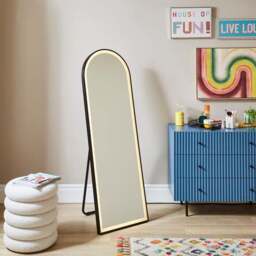 Arched Light Up Full Length Free Standing Cheval Mirror - thumbnail 2