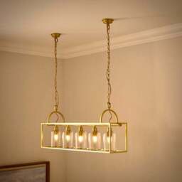 Churchgate Sharnford 5 Light Adjustable Diner Ceiling Light - thumbnail 2