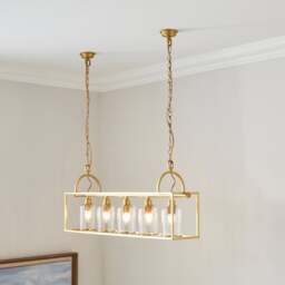 Churchgate Sharnford 5 Light Adjustable Diner Ceiling Light - thumbnail 1