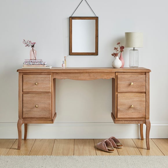 Giselle 4 Drawer Dressing Table, Mango Wood