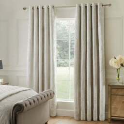 Dorma Acanthus Jacquard Blackout Eyelet Curtains - thumbnail 2