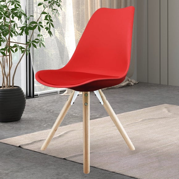 Fusion Living Soho Plastic Dining Chair with Pyramid Legs - image 1