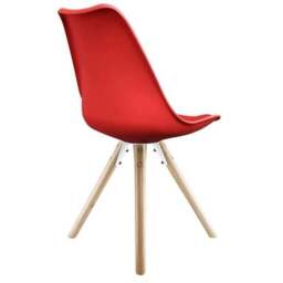 Fusion Living Soho Plastic Dining Chair with Pyramid Legs - thumbnail 5