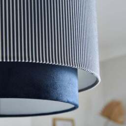 Ticking Stripe Two Tier Lamp Shade - thumbnail 4