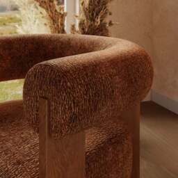 Fallon Crinkle Chenille Accent Chair - thumbnail 3