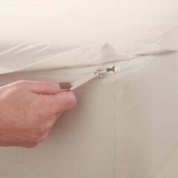 Pure Cotton Easy Zip Fitted Sheet - thumbnail 4