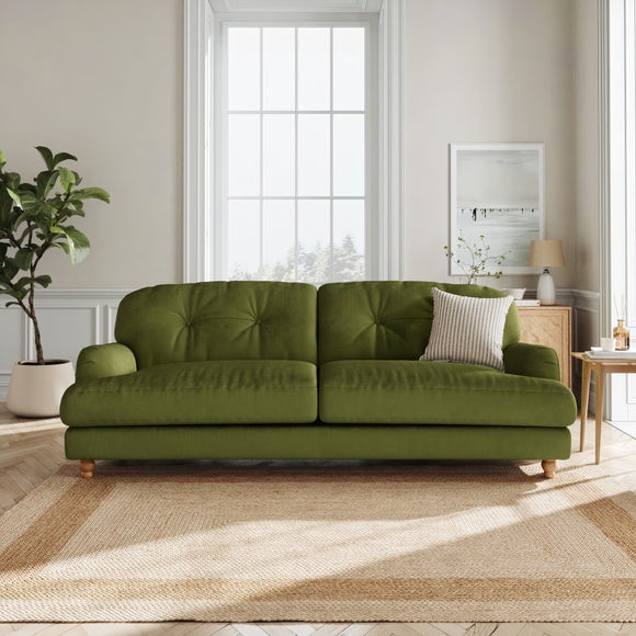 Martha Matte Plush Velvet 4 Seater Sofa - image 1