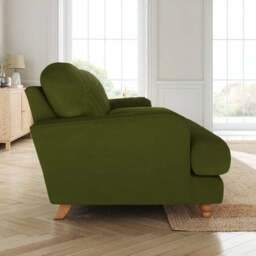 Martha Matte Plush Velvet 4 Seater Sofa - thumbnail 2