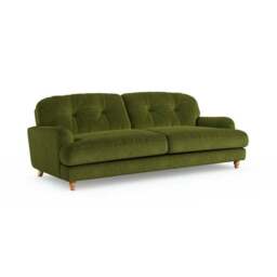 Martha Matte Plush Velvet 4 Seater Sofa - thumbnail 6