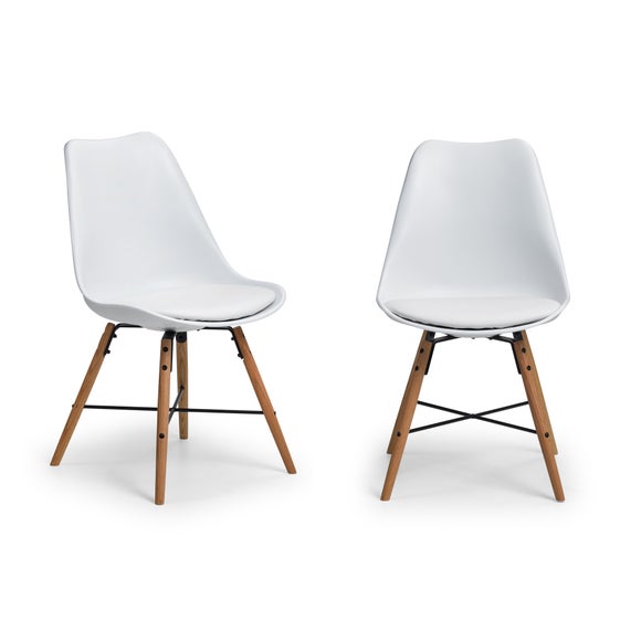 Kari Set of 2 Dining Chairs, Faux Leather - image 1