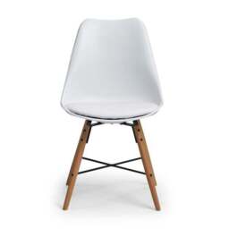 Kari Set of 2 Dining Chairs, Faux Leather - thumbnail 4