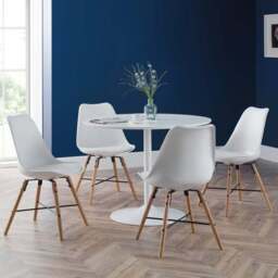 Kari Set of 2 Dining Chairs, Faux Leather - thumbnail 3