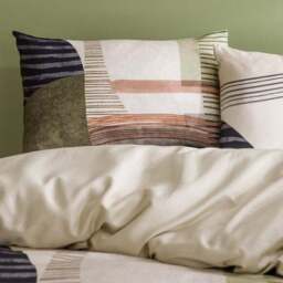 Lukas Geometric 100% Cotton Duvet Cover & Pillowcase Set - thumbnail 3